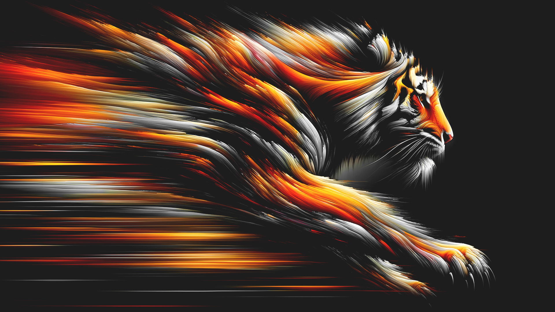 gärtner-tiger Tiger, der präzesion und effektivität darstellt.